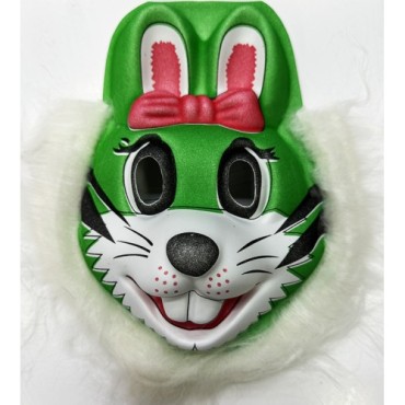 Tavşan Maskesi Sevimli Yeşil Renk Yetişkin Çocuk Uyumlu Model 6