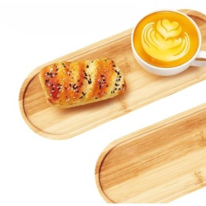 3'lü Bambu Oval Sunum Tabağı Seti