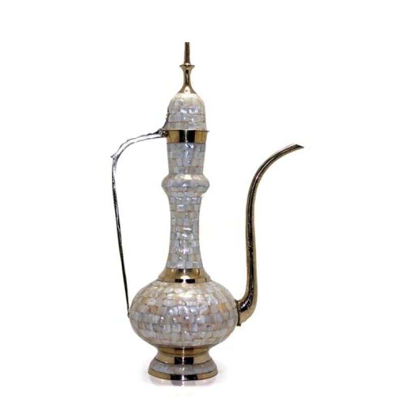 Pirinç Sedefli İbrik 55 Cm 