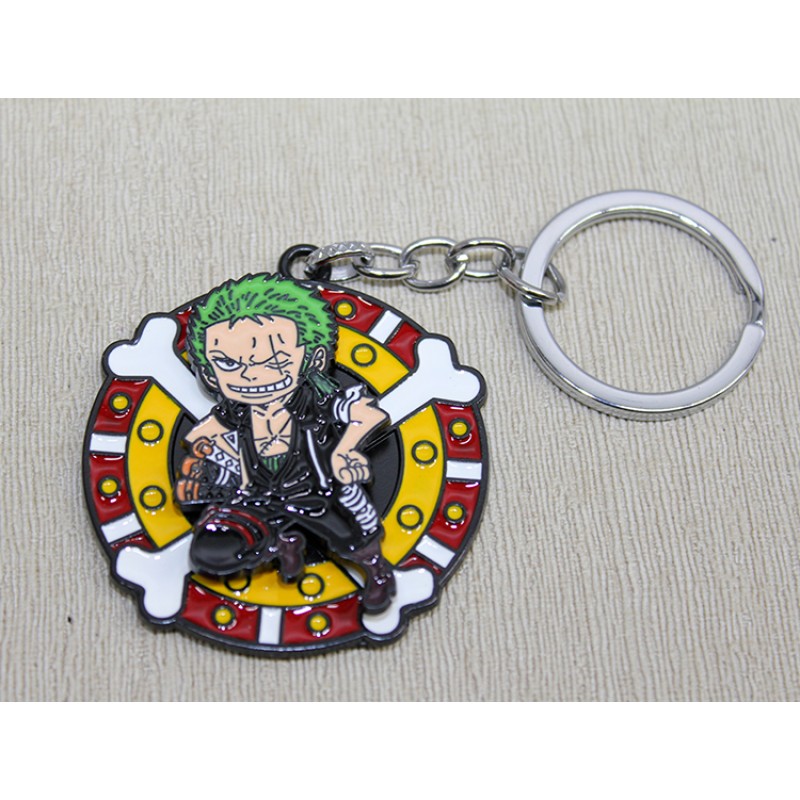 Metal Dönen One Piece Anahtarlık 