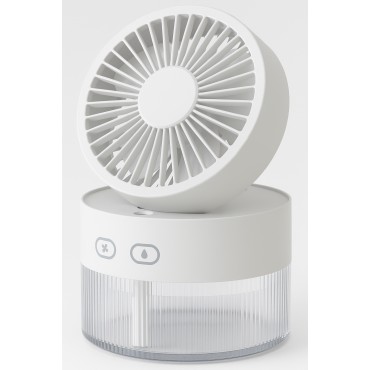 Su Spreyli Katlanır Başlıklı USB Mini Fan 