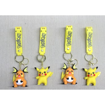 Pikachu Raichu Silikon Anahtarlık 