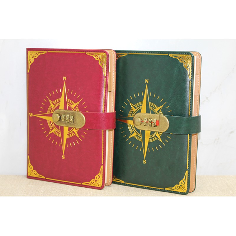 Özel Tasarım Şifreli Deri Defter  