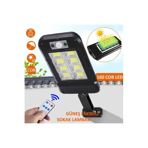 Uzaktan Kumandalı 160 Led Solar Bahçe Lambası