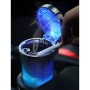 Araç İçi Oto Kokusuz Küllük RGB Işıklı Kapaklı